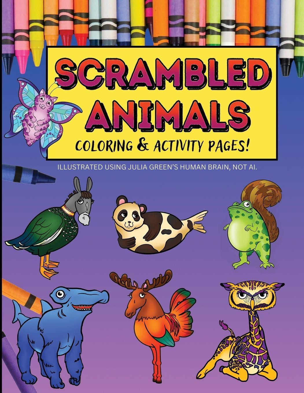 Vorderes Coverbild Scrambled Animals Coloring and Activity Book