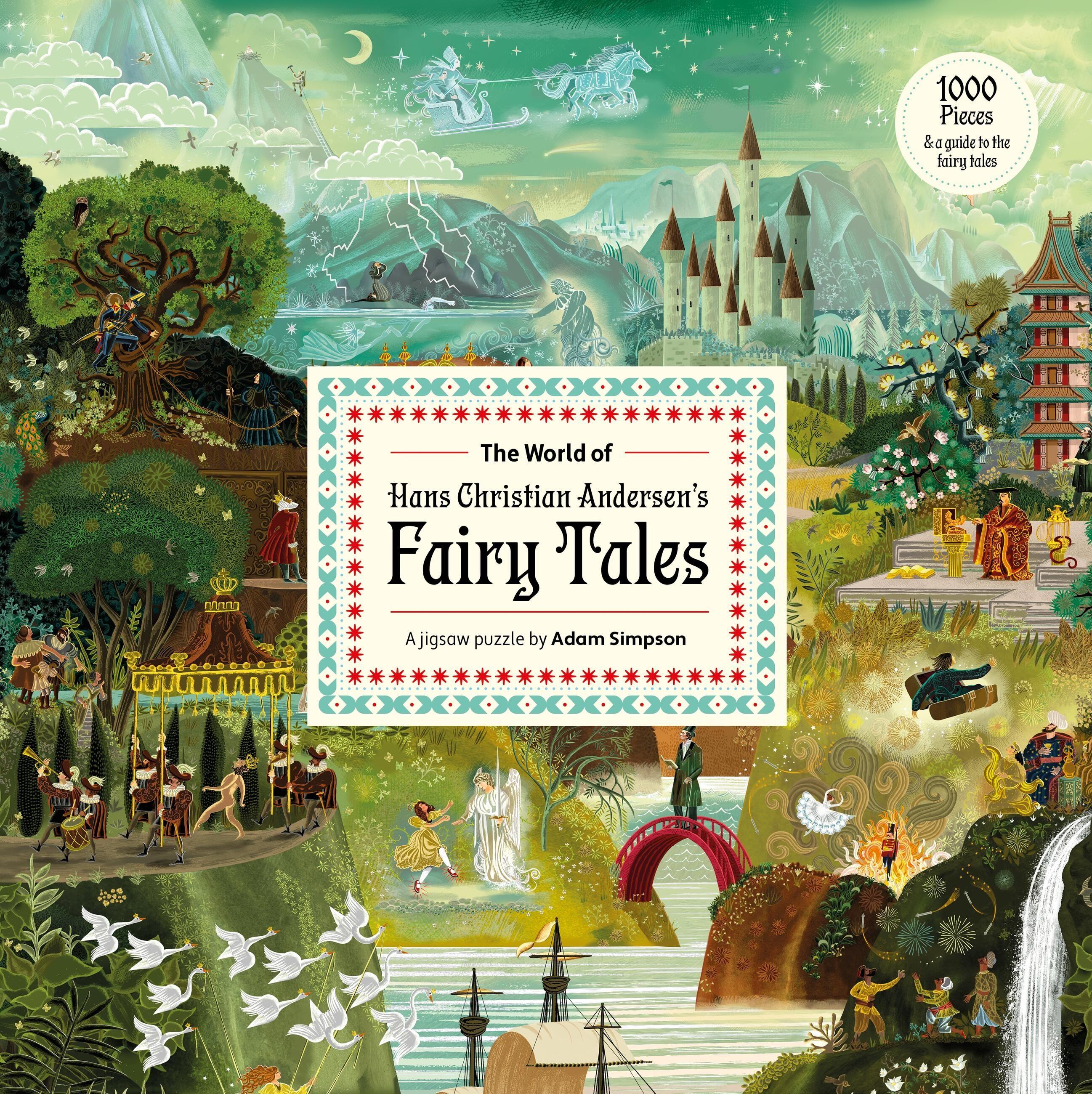 Vorderes Coverbild The World of Hans Christian Andersen's Fairy Tales: A 1000-Piece Jigsaw Puzzle by Adam Simpson