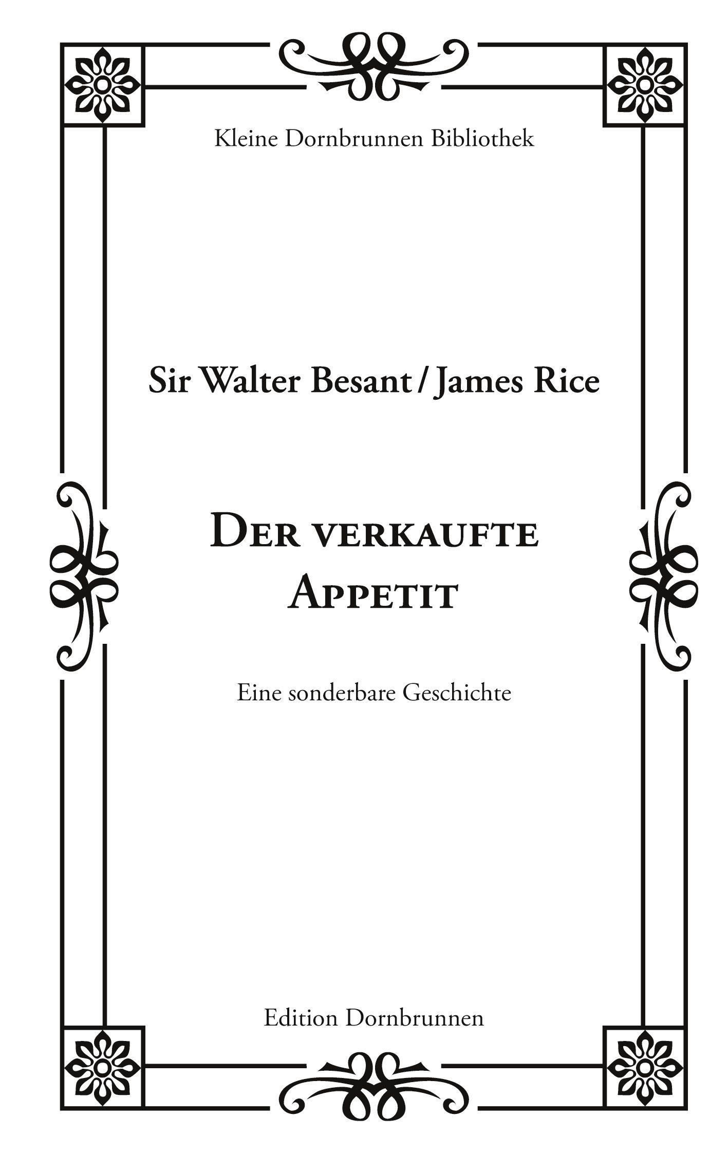 Vorderes Coverbild Der verkaufte Appetit