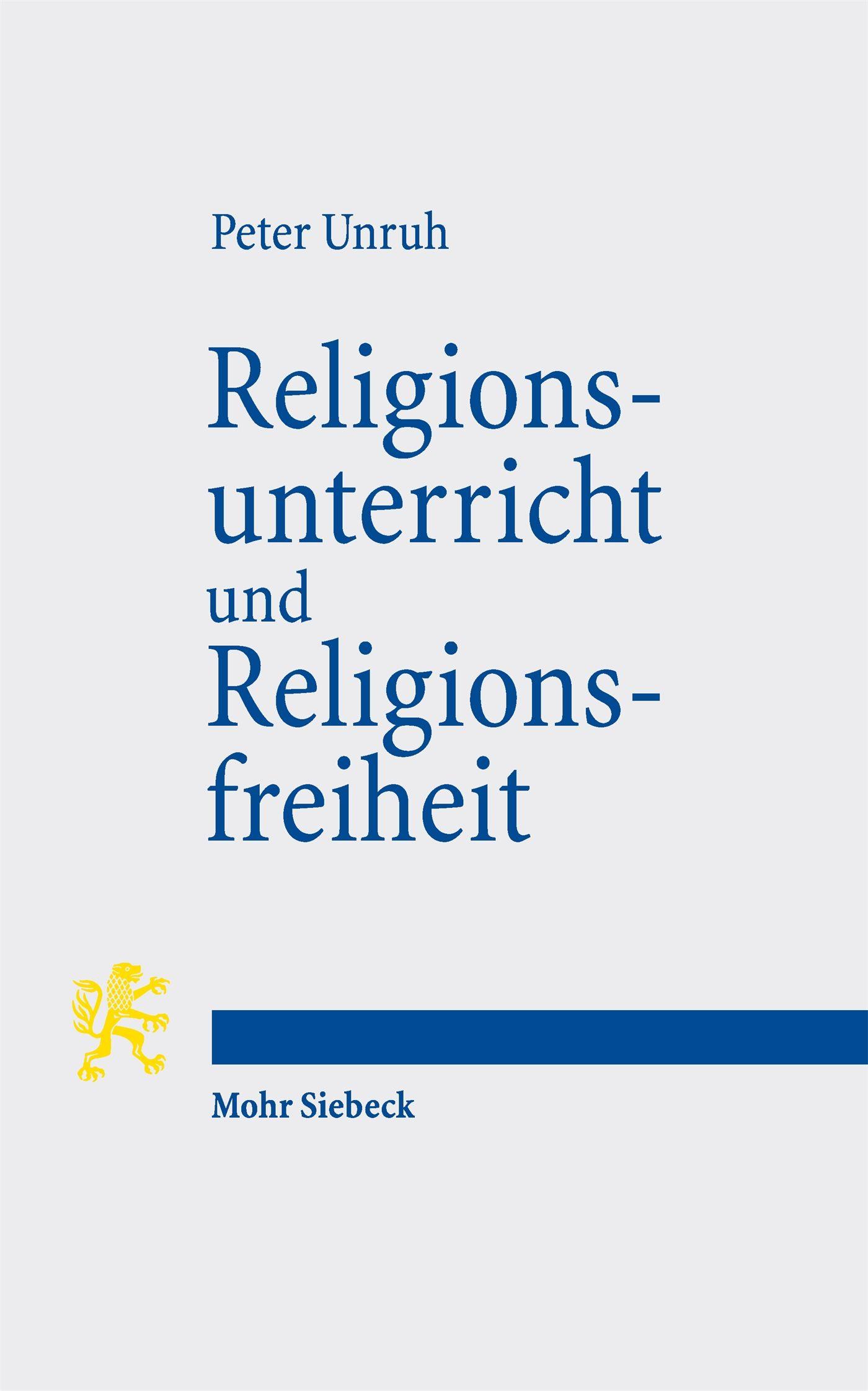 Vorderes Coverbild Religionsunterricht und Religionsfreiheit