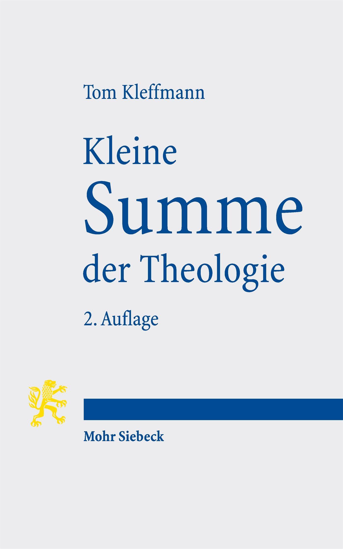 Vorderes Coverbild Kleine Summe der Theologie