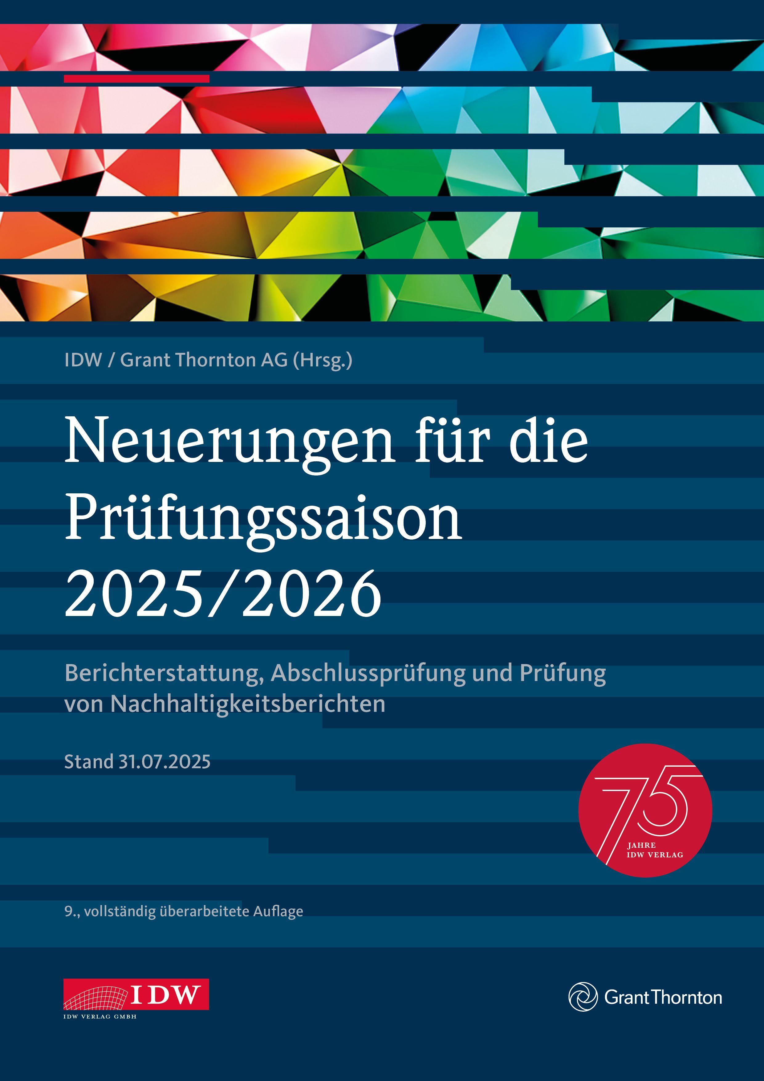 Vorderes Coverbild Neuerungen für die Prüfungssaison 2025/2026- inklusive Update als Download