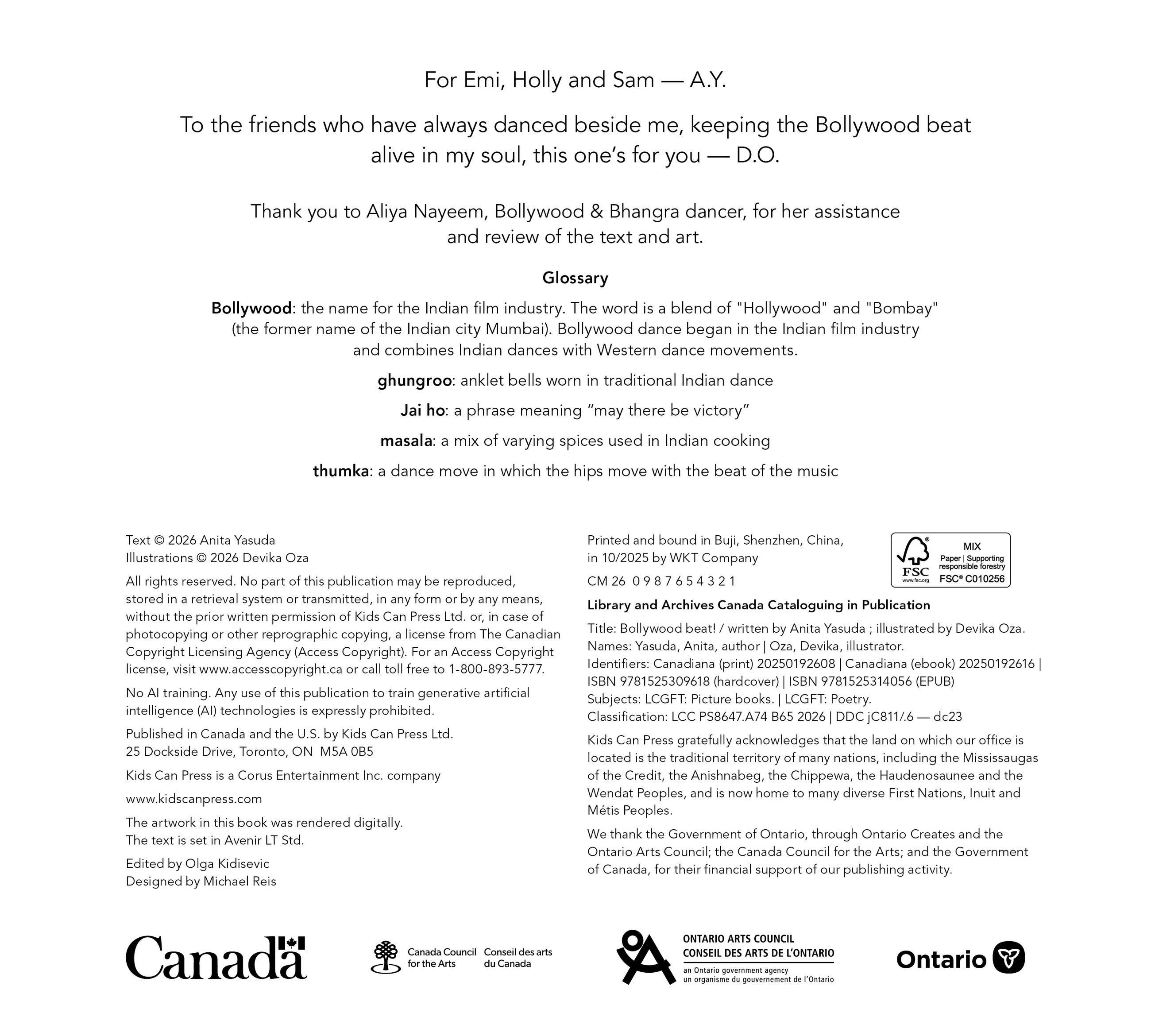 Beispielinhalt (Bild) Bollywood Beat!