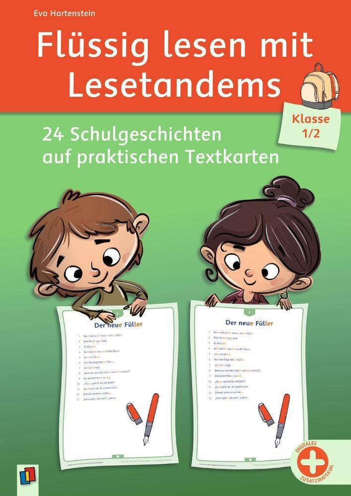 Vorderes Coverbild Flüssig lesen mit Lesetandems - 24 Schulgeschichten, Klasse 1/2