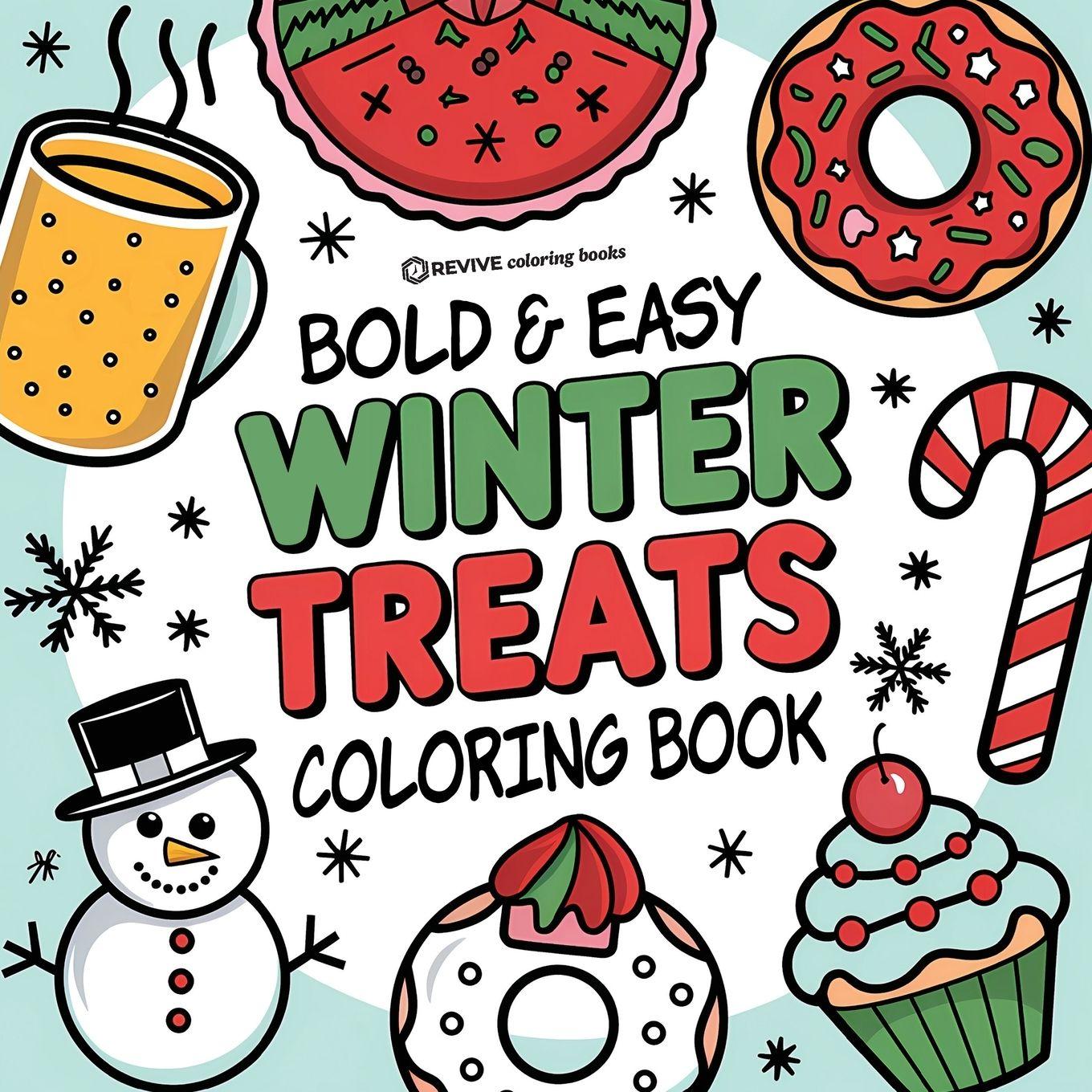 Vorderes Coverbild Bold & Easy Winter Treats Coloring Book