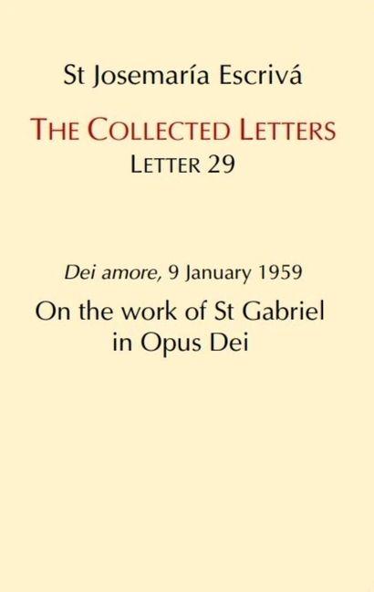 Vorderes Coverbild On the Work of St. Gabriel in Opus Dei