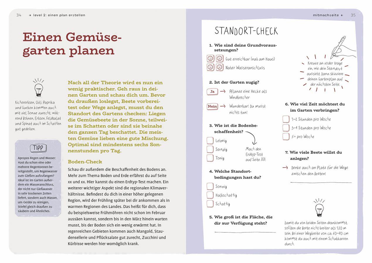 Beispielinhalt (Bild) Dein Projekt. Dein Guide. Gärtnern mit Mischkultur