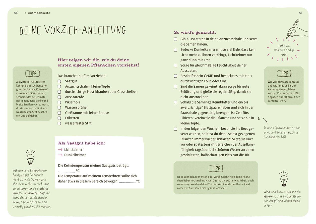 Beispielinhalt (Bild) Dein Projekt. Dein Guide. Gärtnern mit Hochbeet