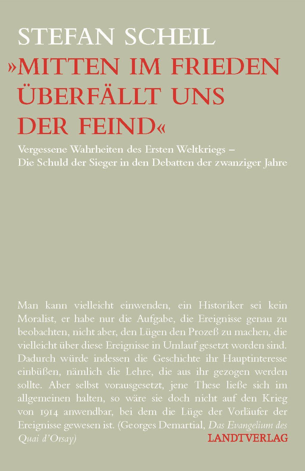 Vorderes Coverbild 'Mitten im Frieden überfällt uns der Feind'