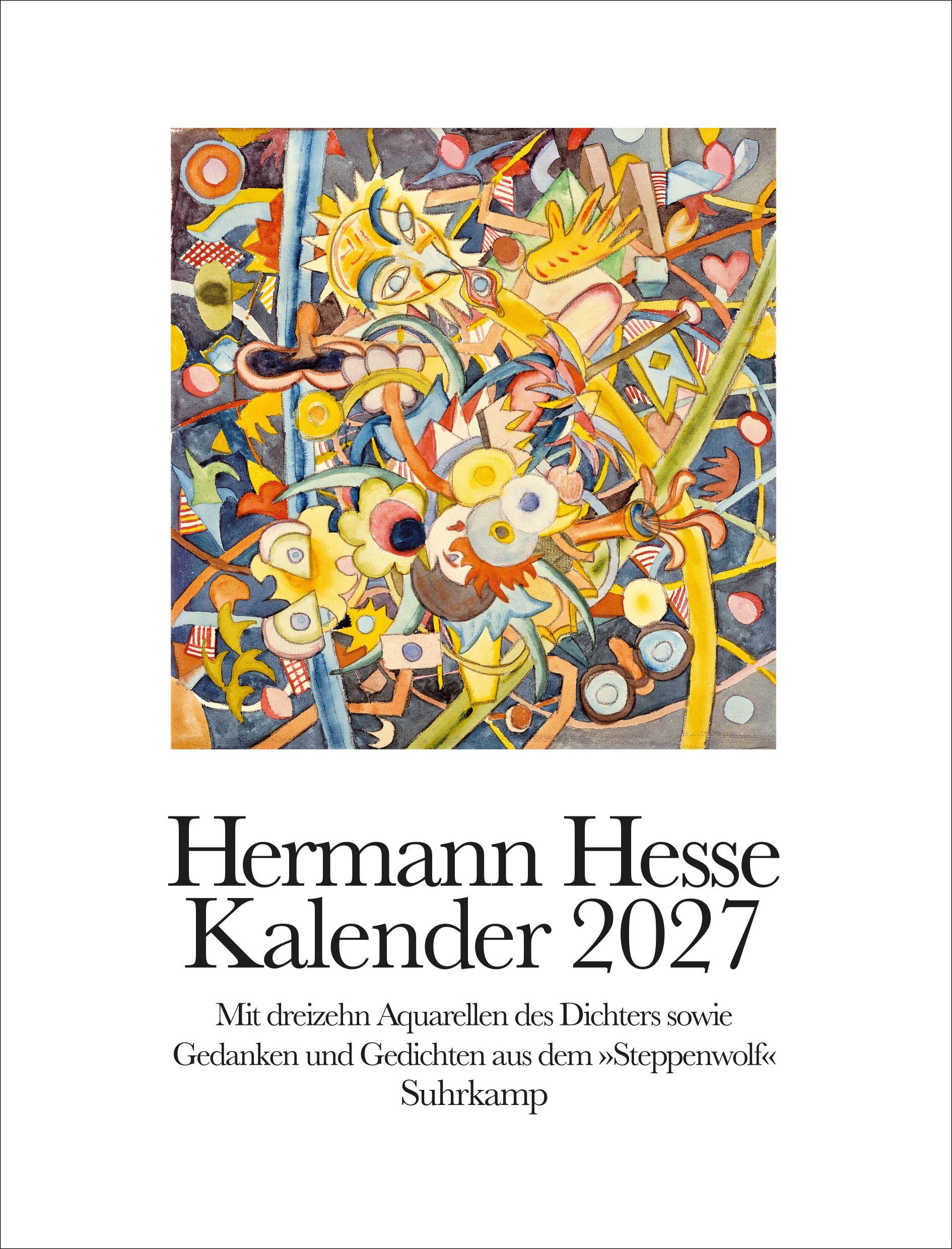 Vorderes Coverbild Hermann Hesse Kalender 2027