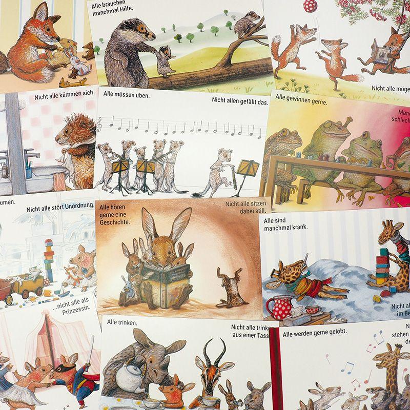 Beispielinhalt (Bild) Alle? Nicht alle! Postkarten-Set