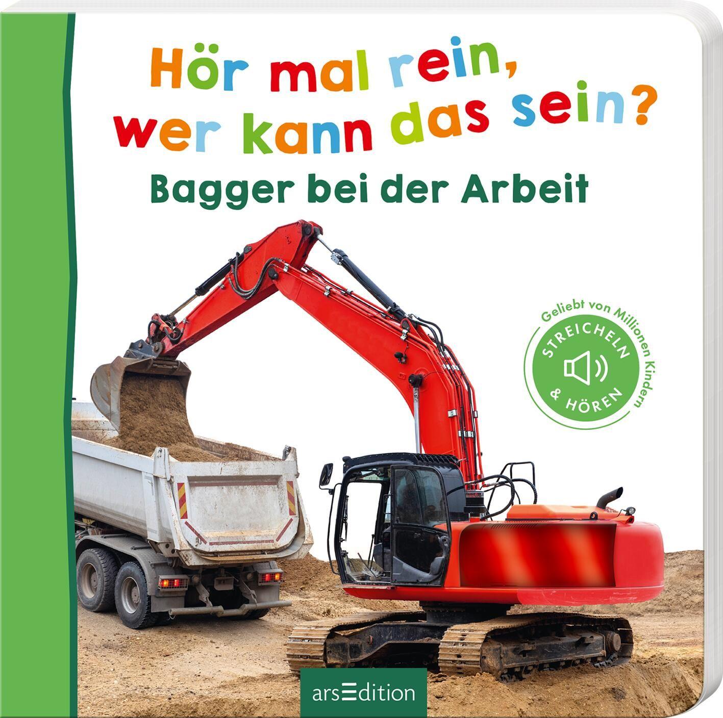 Vorderes Coverbild Hör mal rein, wer kann das sein? Bagger bei der Arbeit