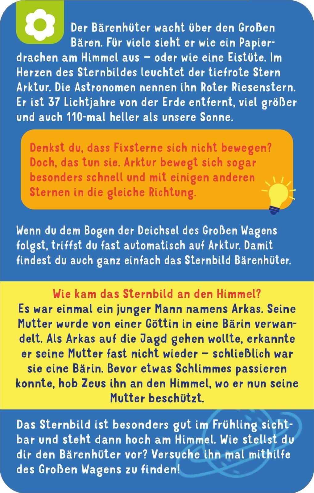 Beispielinhalt (Bild) Science & Kids - Entdecke die Sternbilder