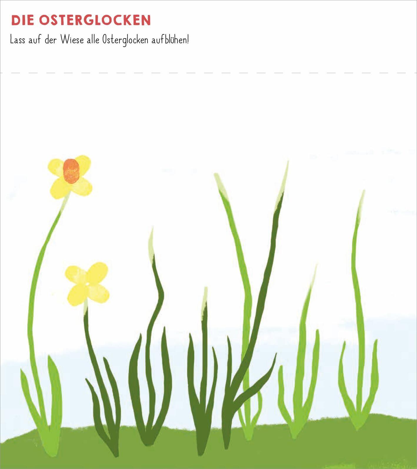 Beispielinhalt (Bild) Meine allerersten Fingerstempel Frühling