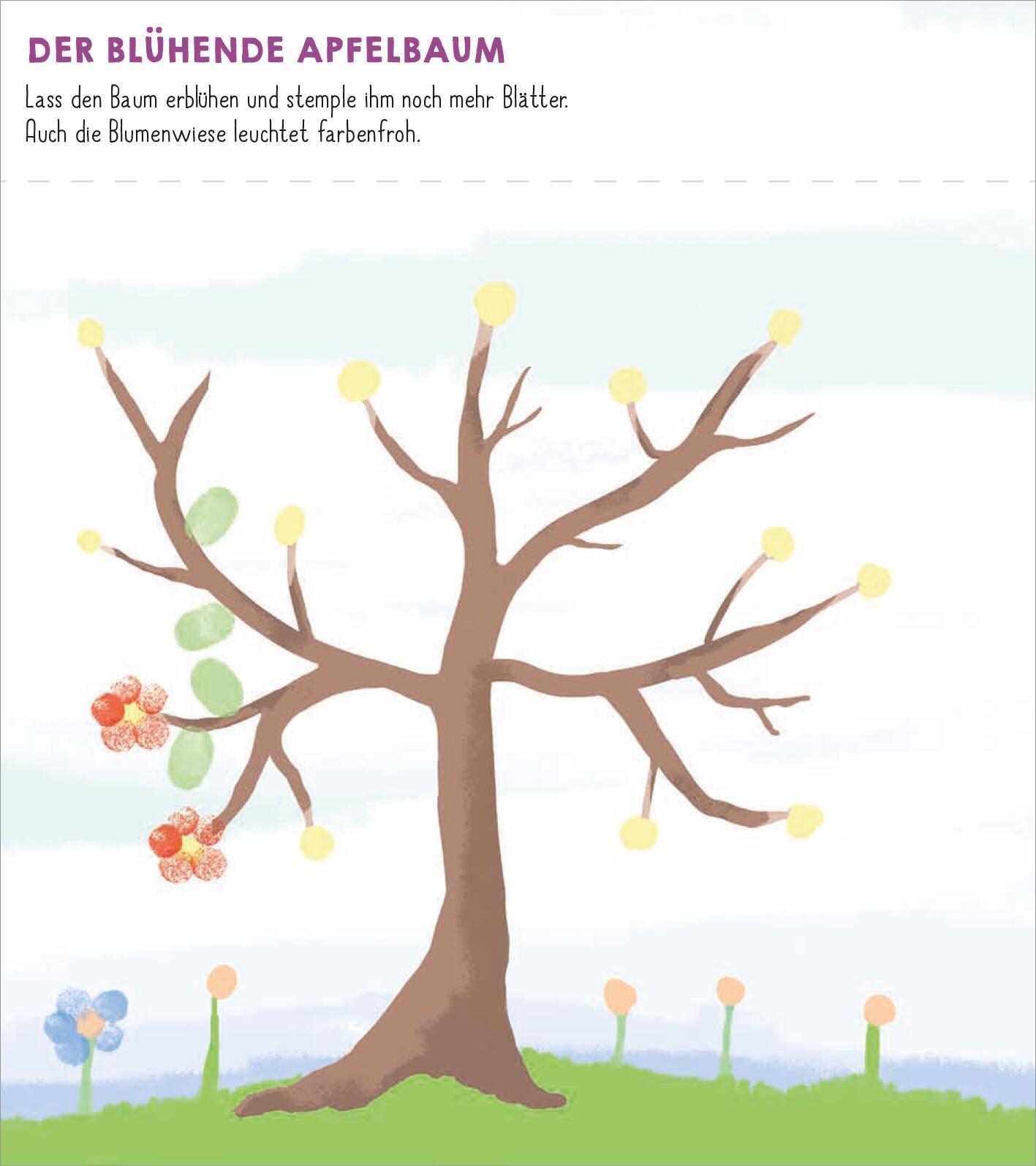 Beispielinhalt (Bild) Meine allerersten Fingerstempel Frühling