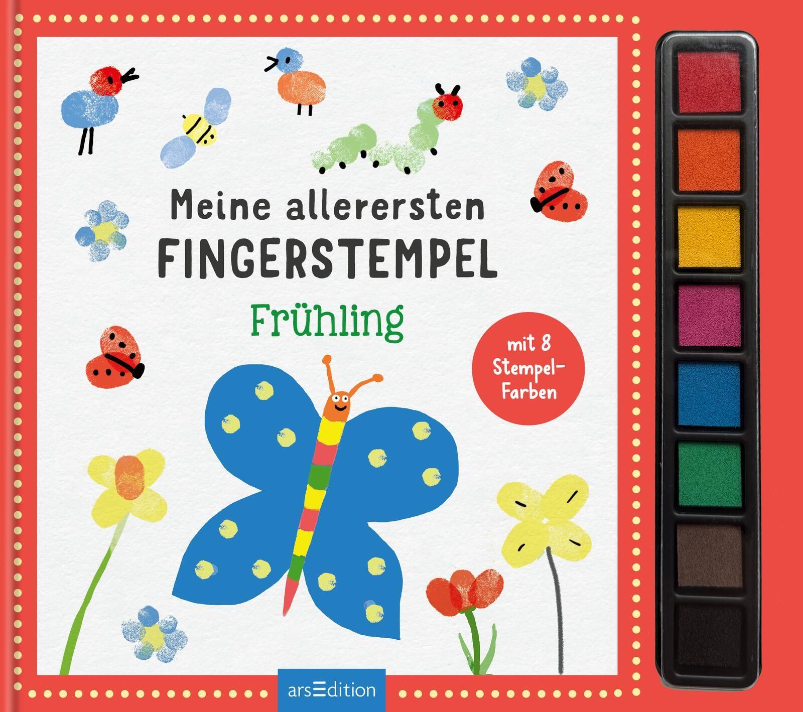 Vorderes Coverbild Meine allerersten Fingerstempel Frühling