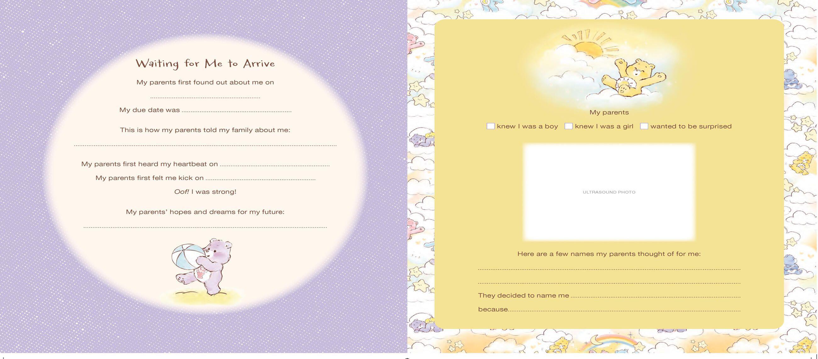 Beispielinhalt (Bild) Care Bears Baby Book