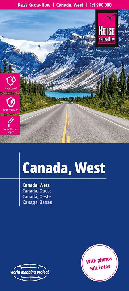 Vorderes Coverbild Reise Know-How Landkarte Kanada, West | Canada, West (1:1.900.000)