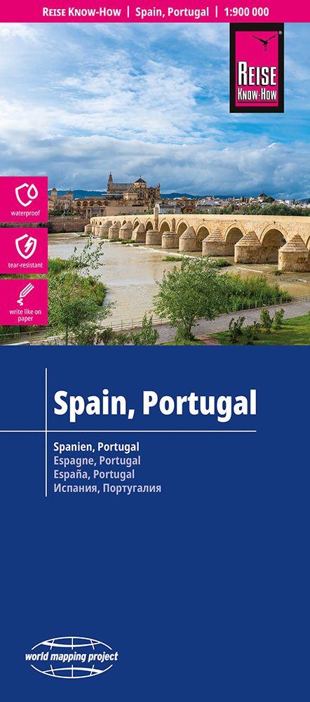 Vorderes Coverbild Reise Know-How Landkarte Spanien, Portugal | Spain, Portugal (1:900.000)