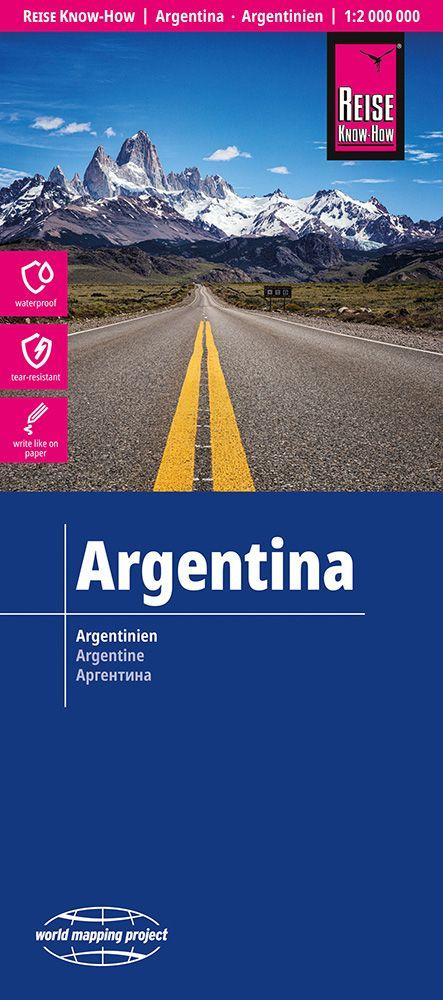 Vorderes Coverbild Reise Know-How Landkarte Argentinien | Argentina (1:2.000.000)