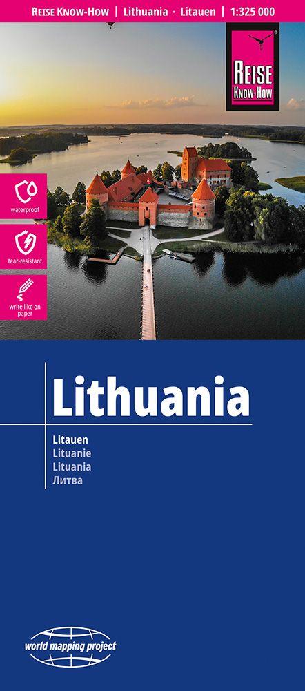 Vorderes Coverbild Reise Know-How Landkarte Litauen und Kaliningrad | Lithuania and Kaliningrad (1:325.000)