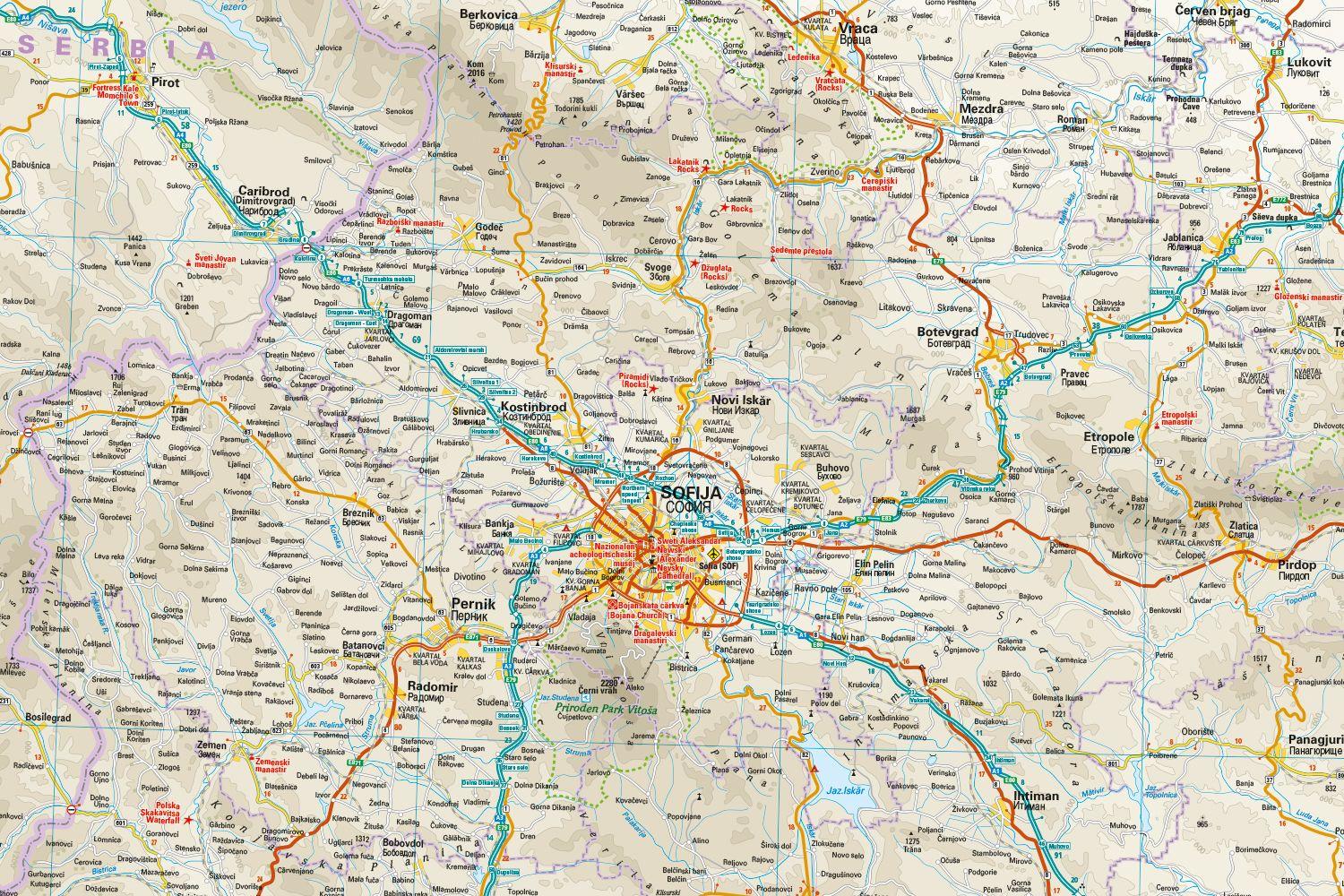 Beispielinhalt (Bild) Reise Know-How Landkarte Bulgarien | Bulgaria (1:400.000)