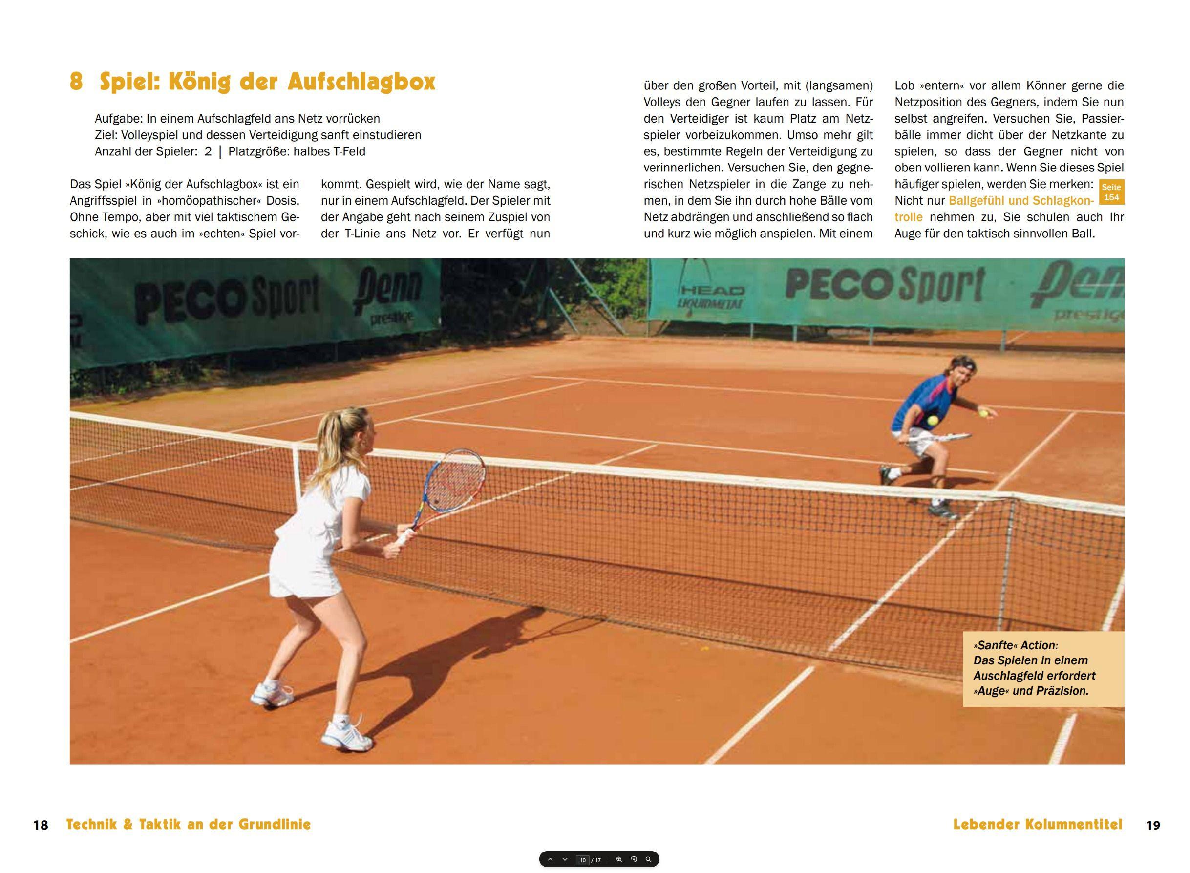 Beispielinhalt (Bild) Besser Tennis spielen
