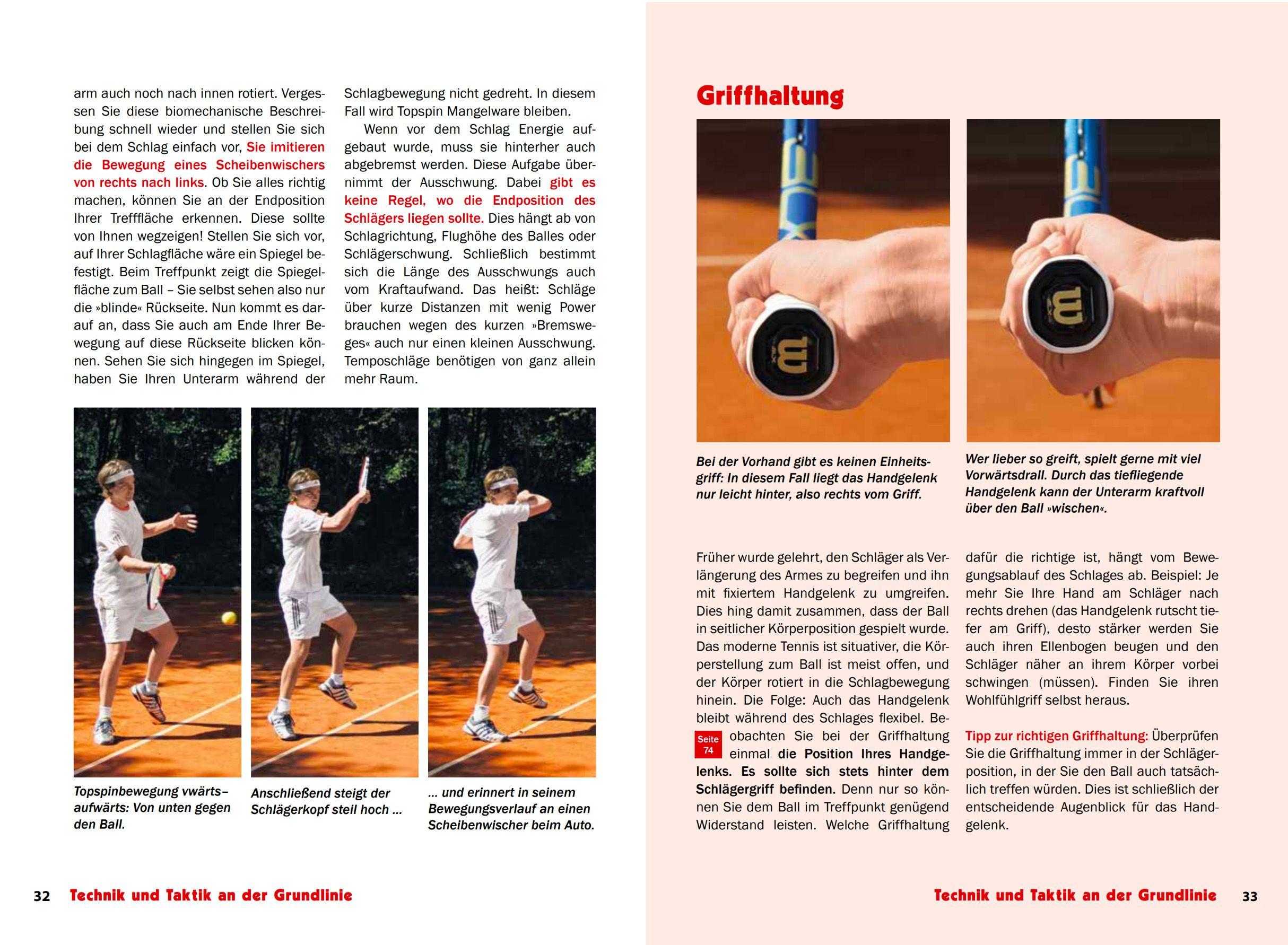 Beispielinhalt (Bild) Besser Tennis spielen