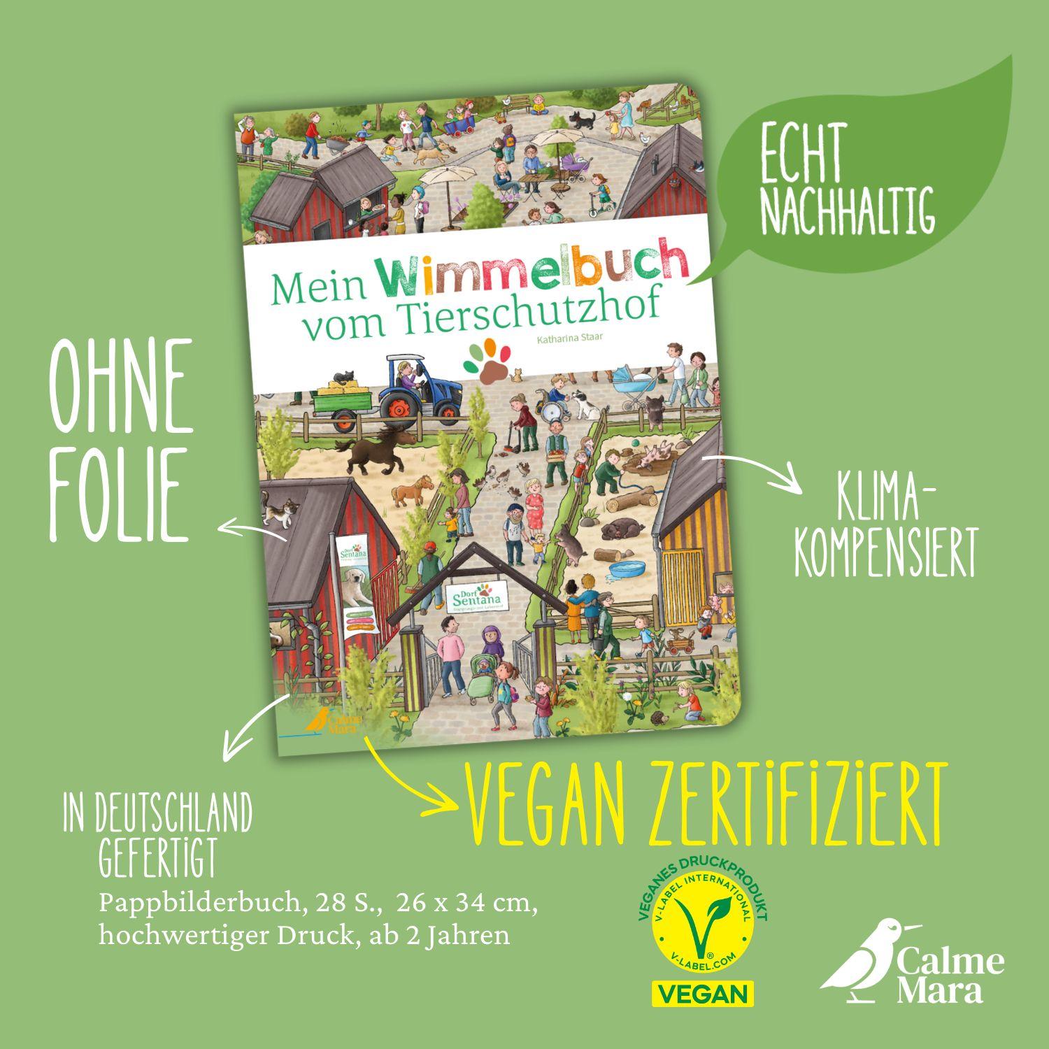 Beispielinhalt (Bild) Mein Wimmelbuch vom Tierschutzhof