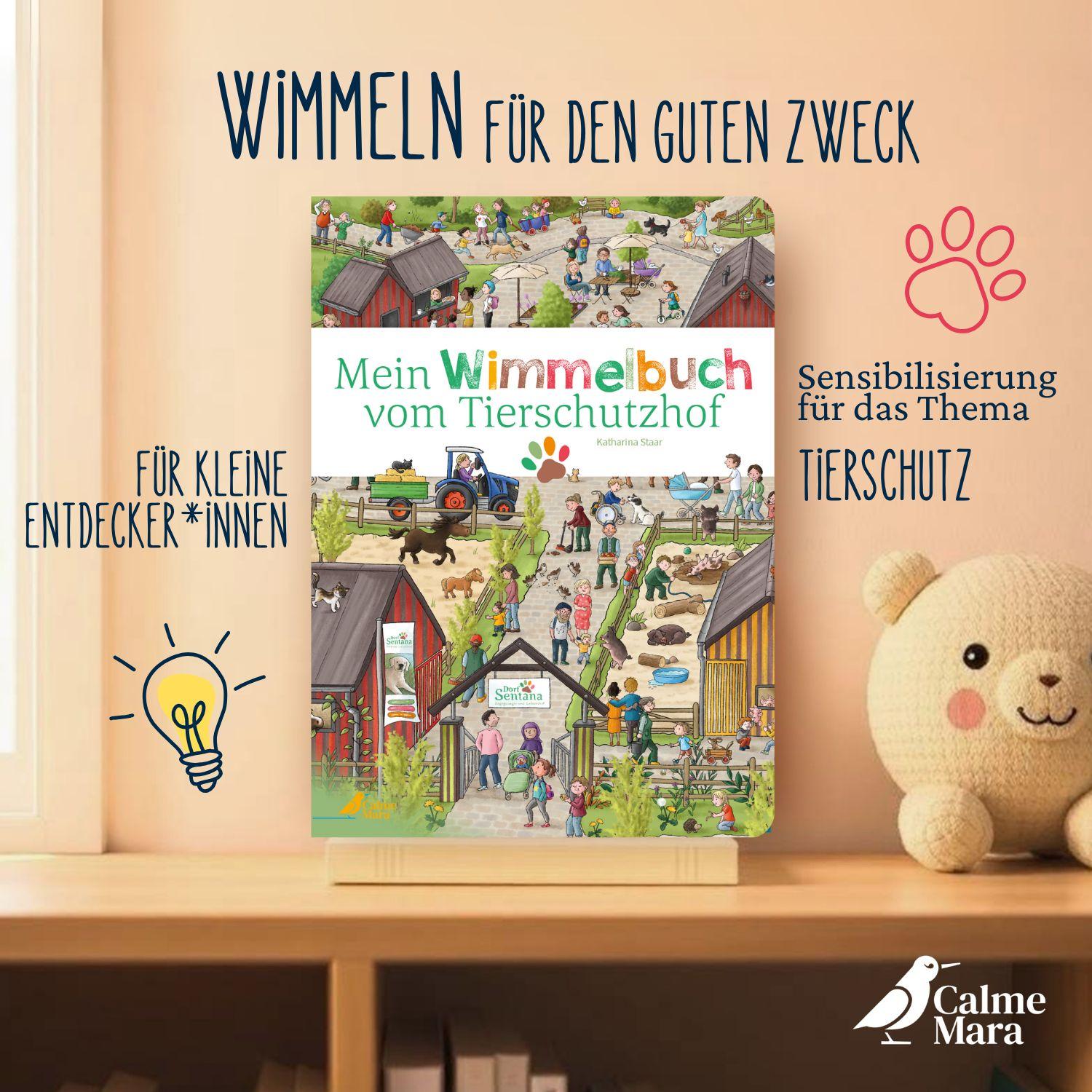 Beispielinhalt (Bild) Mein Wimmelbuch vom Tierschutzhof