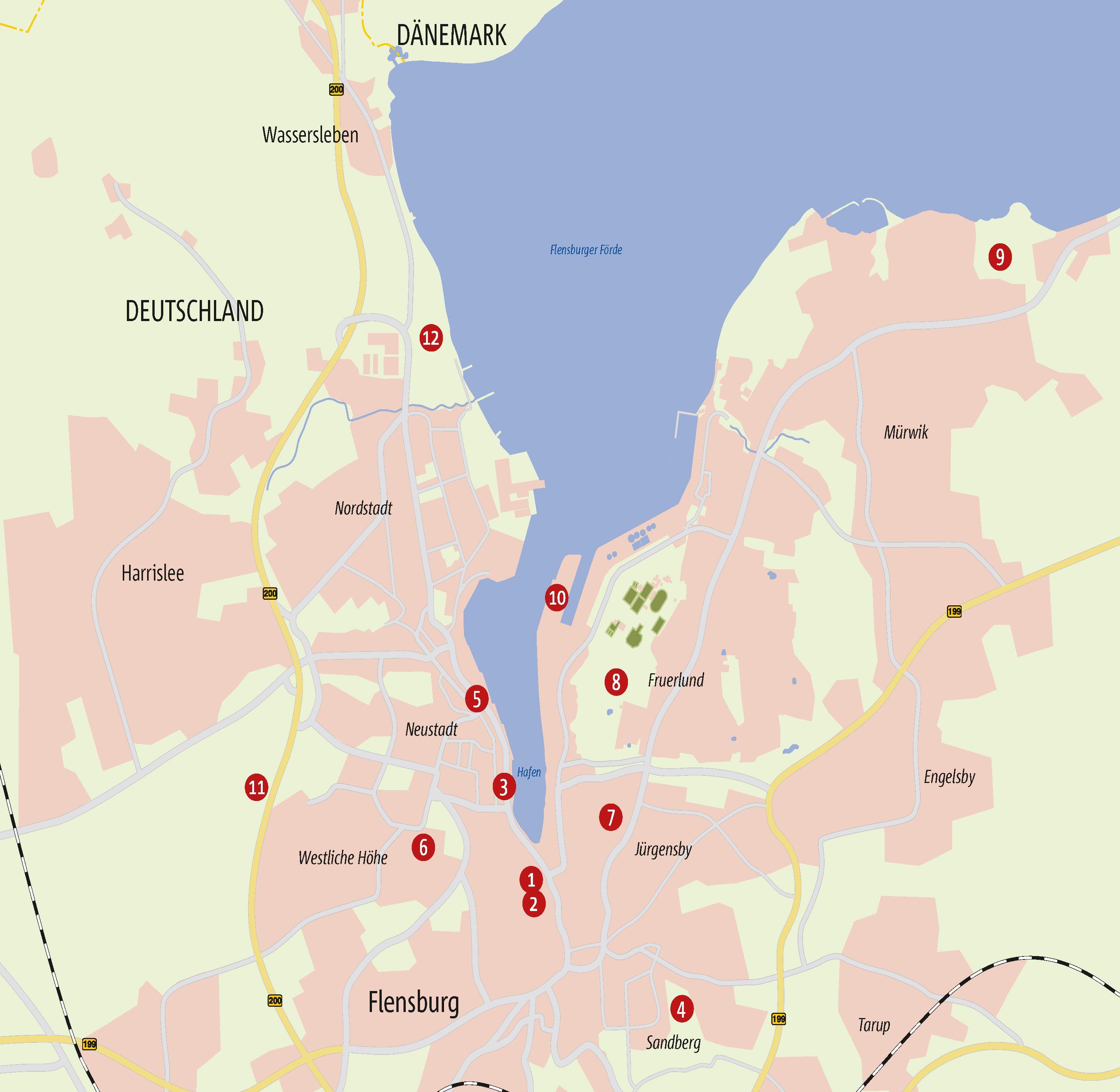 Beispielinhalt (Bild) Zu Fuß durch Flensburg