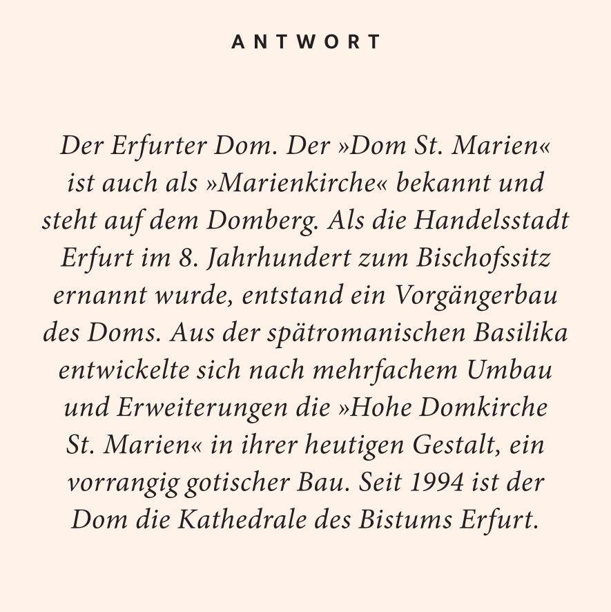 Beispielinhalt (Bild) Erfurt-Quiz