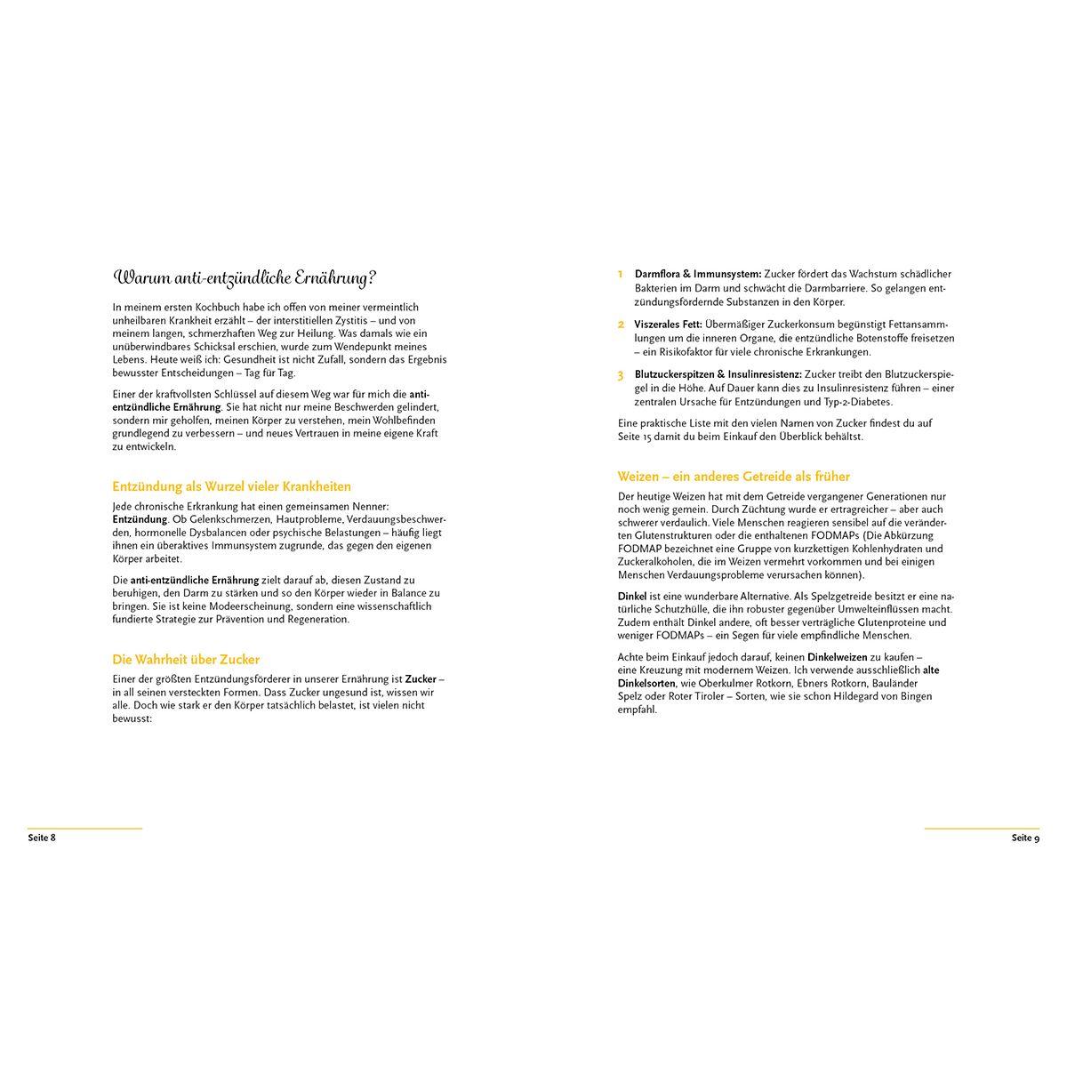 Beispielinhalt (Bild) Chronisch gesund #starten - Dein 14-Tage-Plan für die anti-entzündliche Ernährung