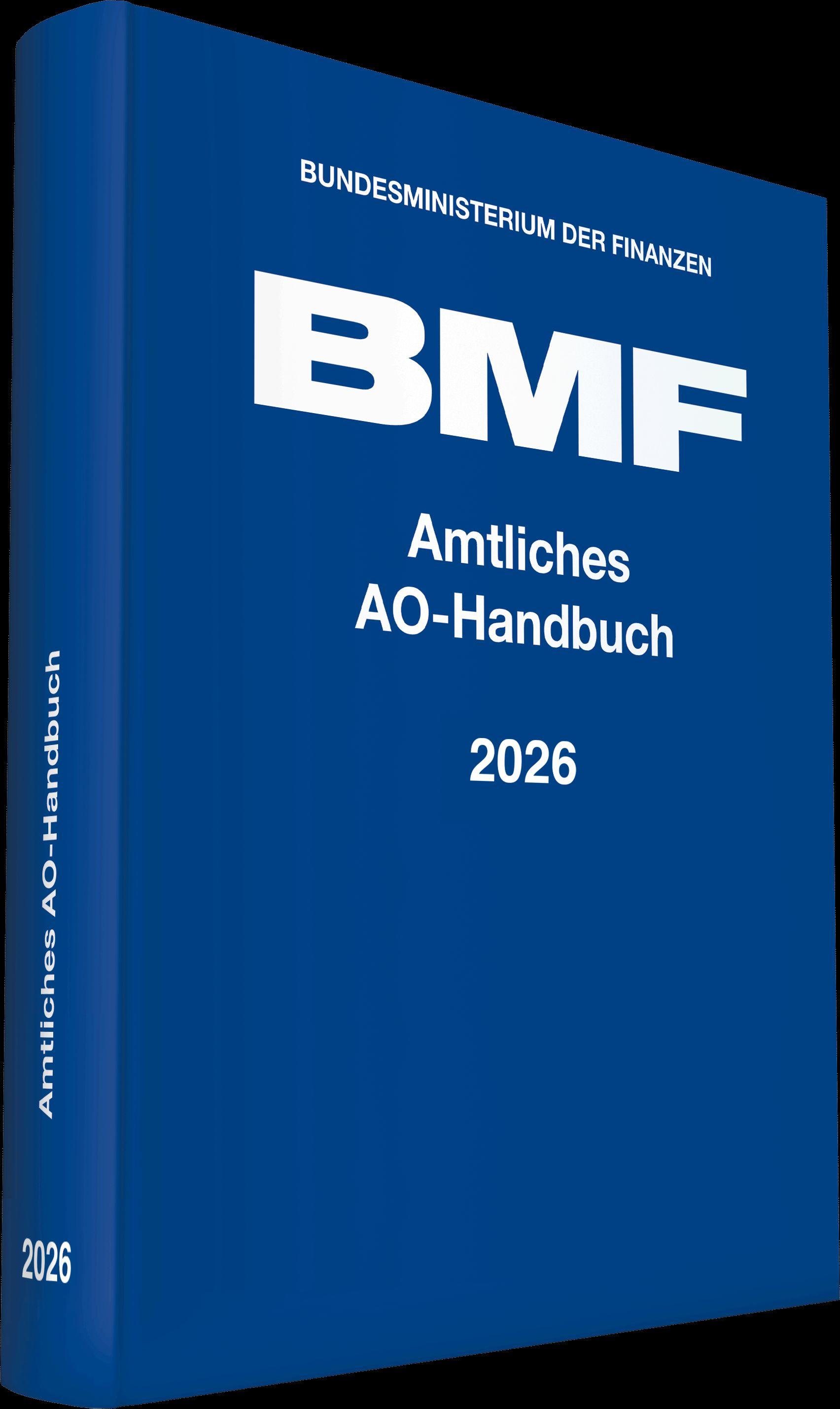 Vorderes Coverbild Amtliches AO-Handbuch 2026