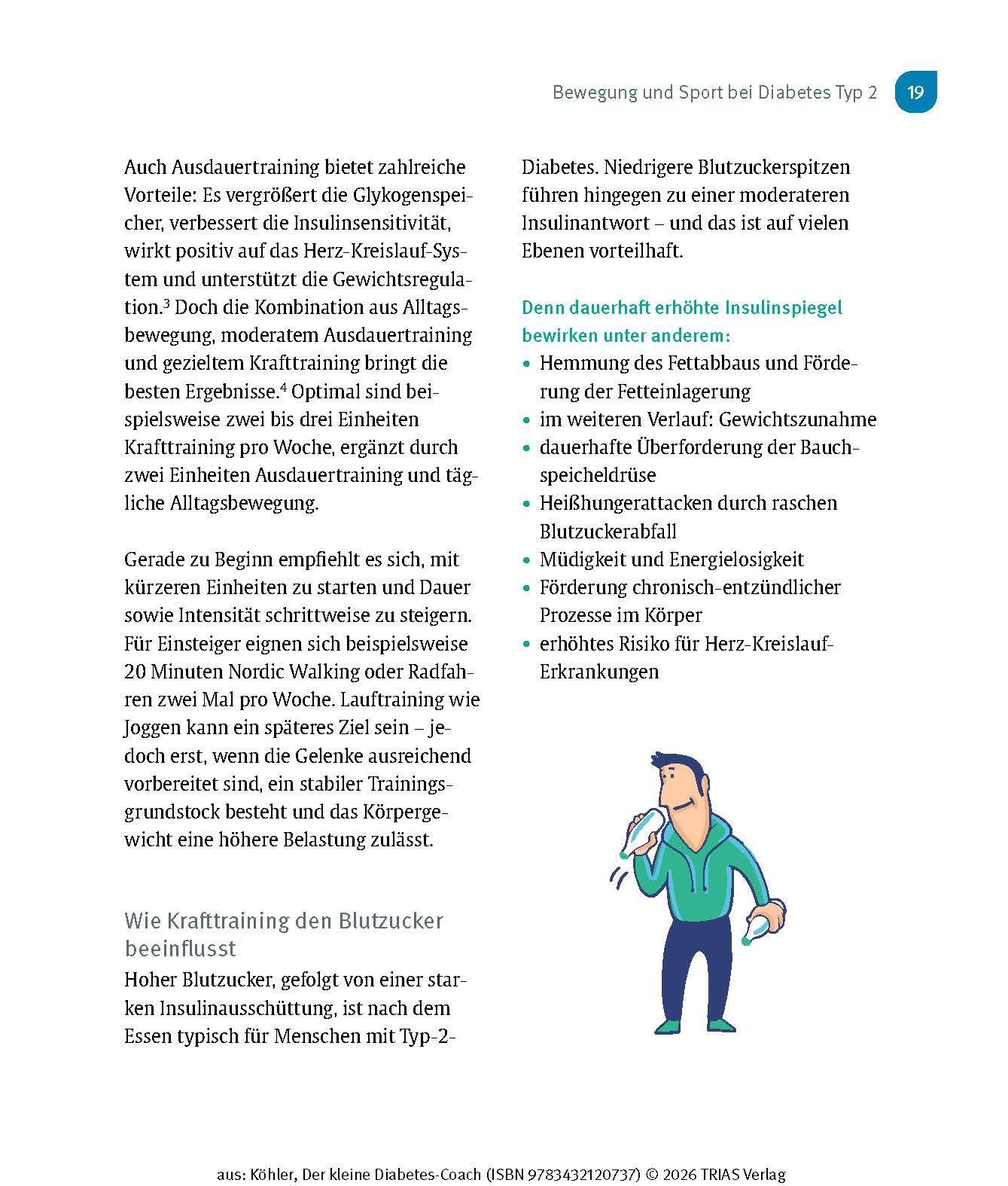 Beispielinhalt (Bild) Der kleine Diabetes-Coach