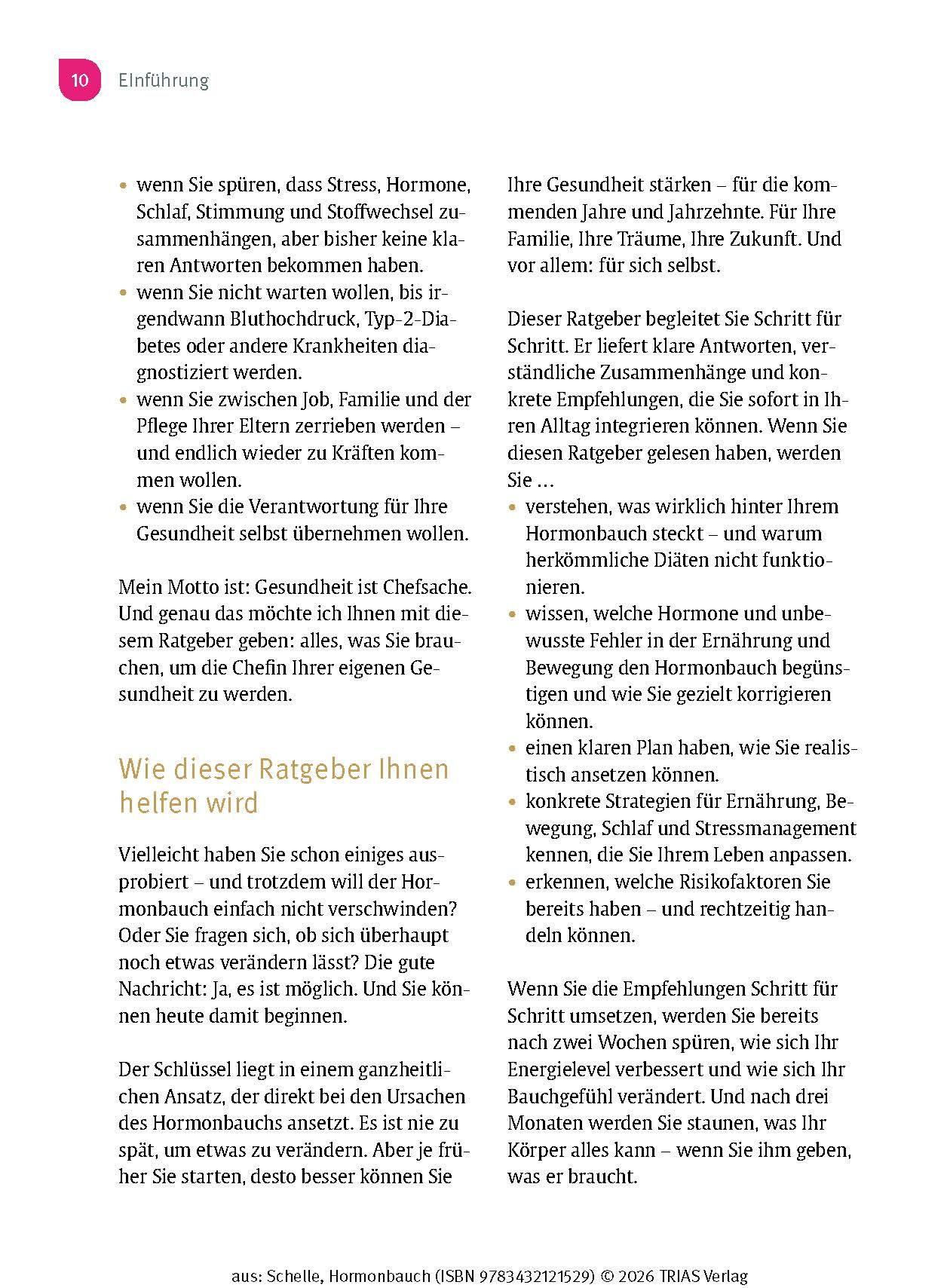 Beispielinhalt (Bild) Hormonbauch