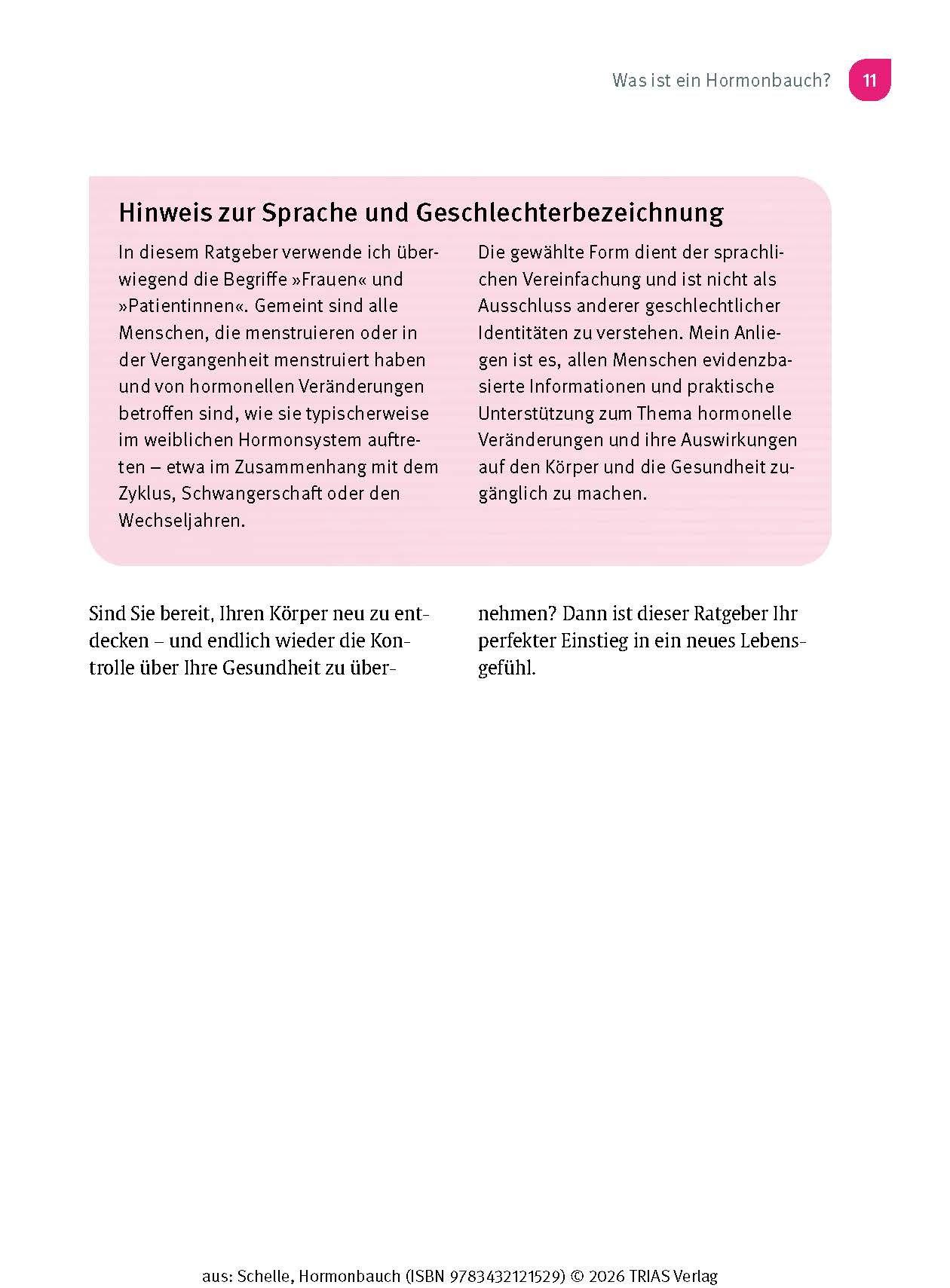 Beispielinhalt (Bild) Hormonbauch