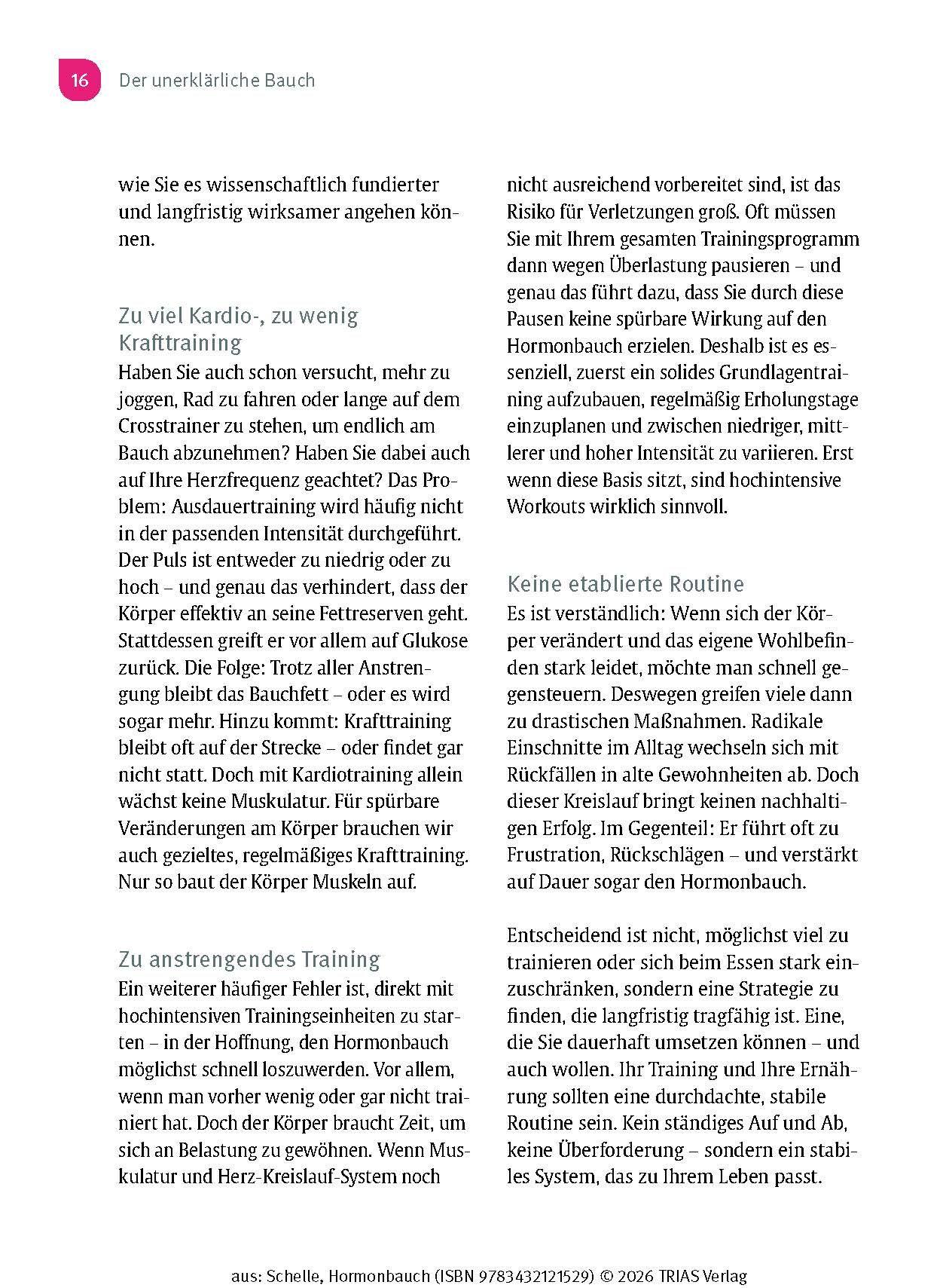 Beispielinhalt (Bild) Hormonbauch