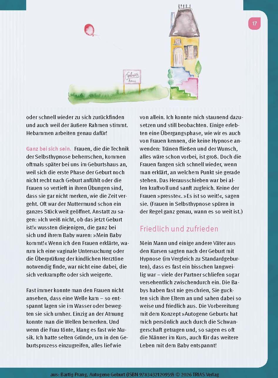 Beispielinhalt (Bild) Autogene Geburt