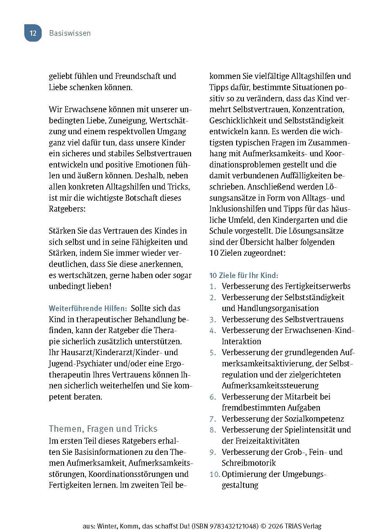 Beispielinhalt (Bild) Komm, das schaffst Du!