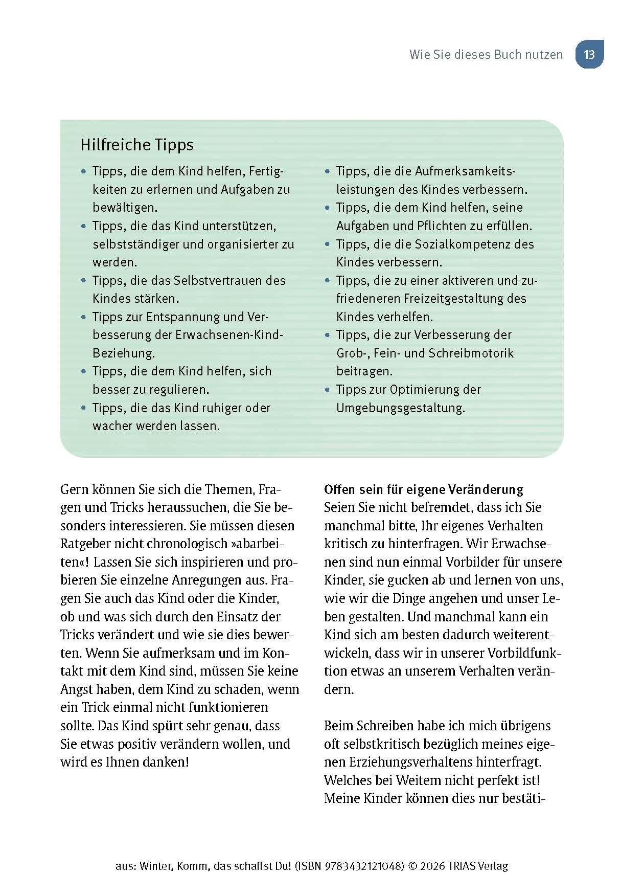 Beispielinhalt (Bild) Komm, das schaffst Du!