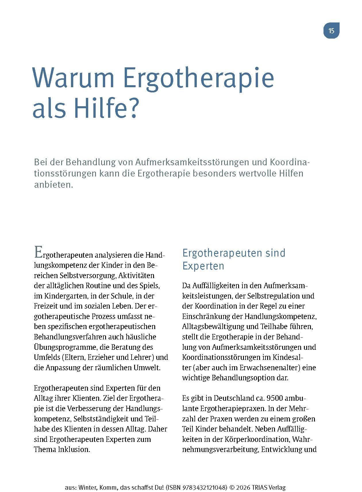 Beispielinhalt (Bild) Komm, das schaffst Du!