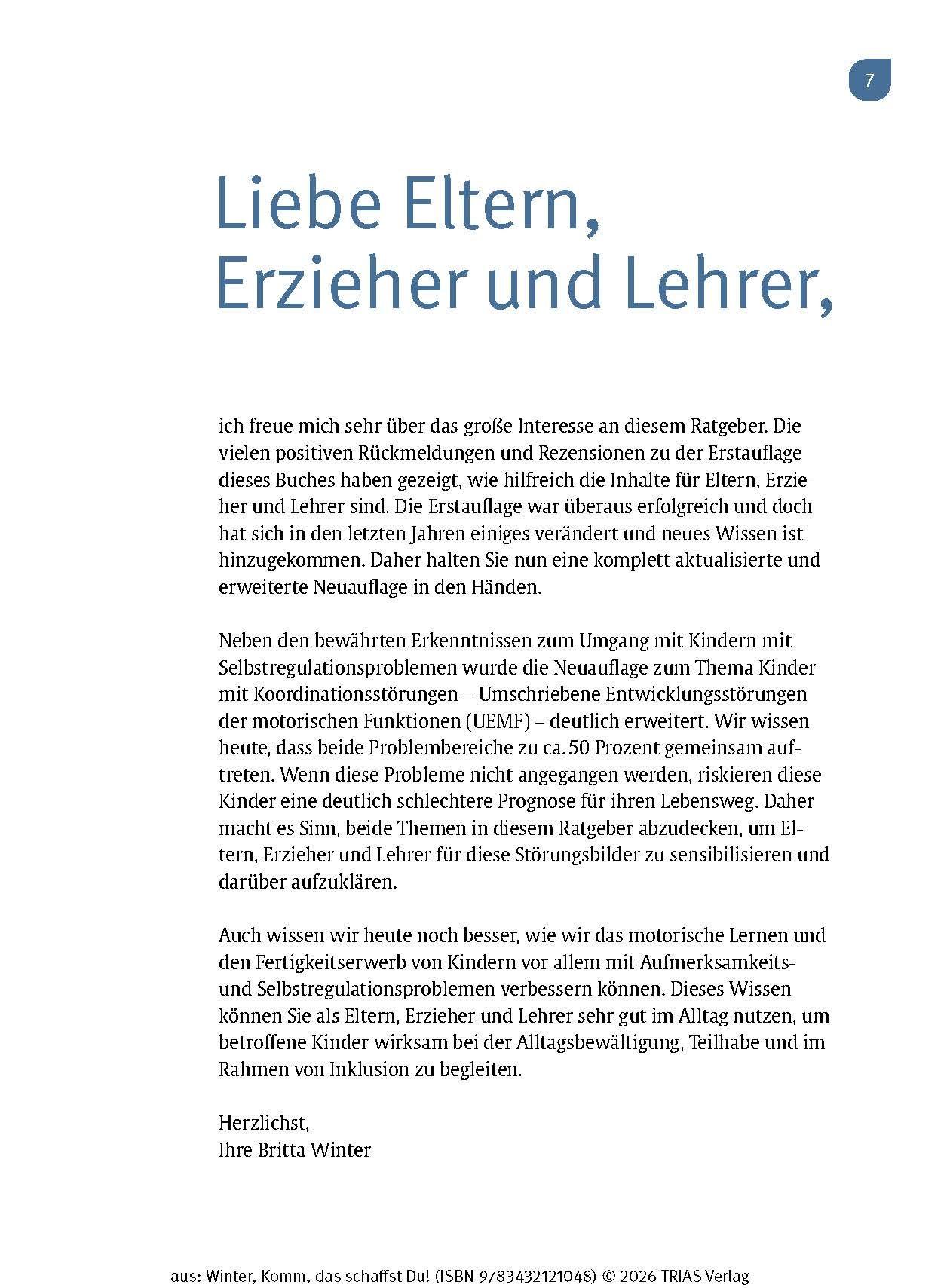 Beispielinhalt (Bild) Komm, das schaffst Du!