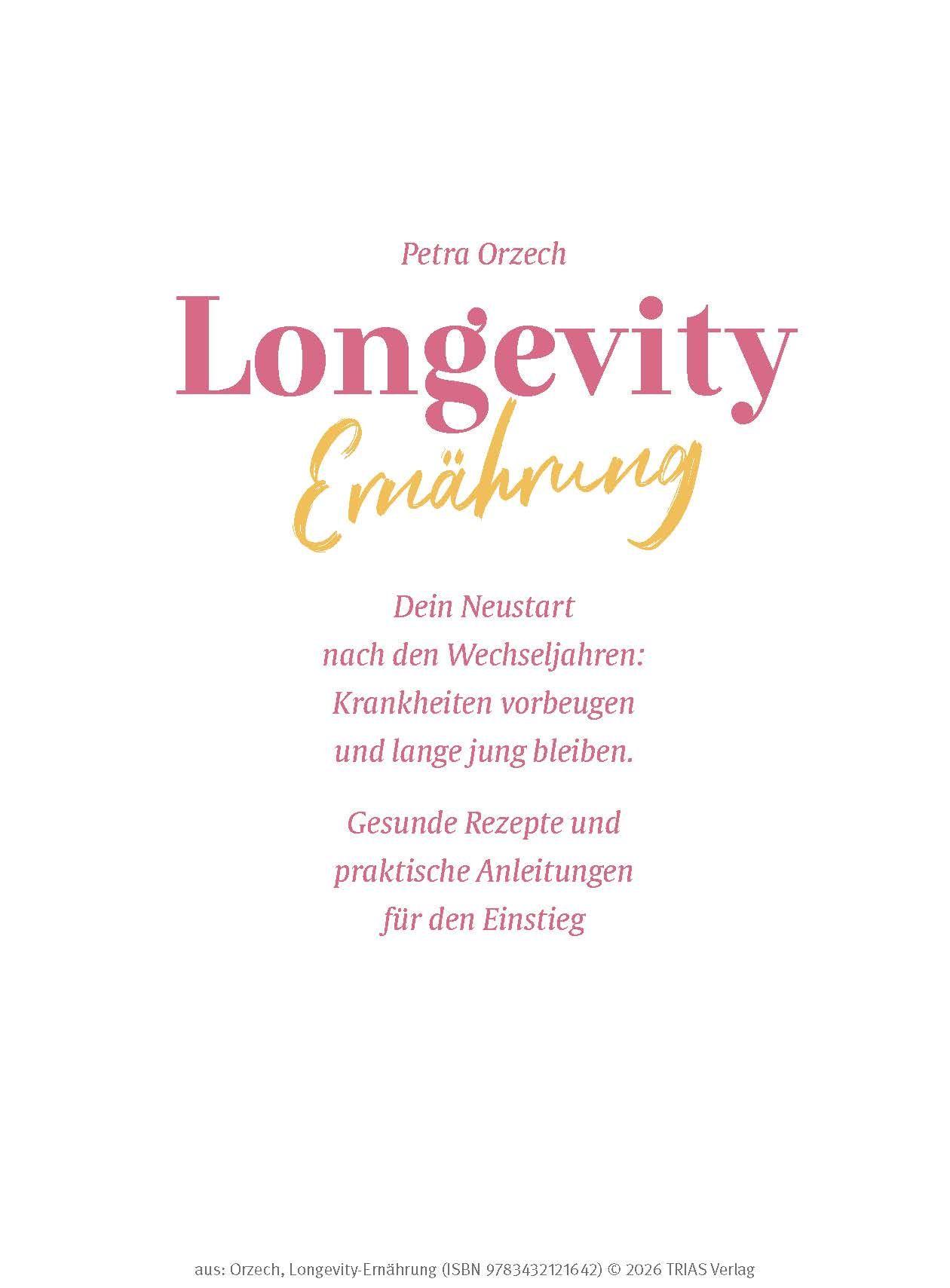 Beispielinhalt (Bild) Longevity-Ernährung