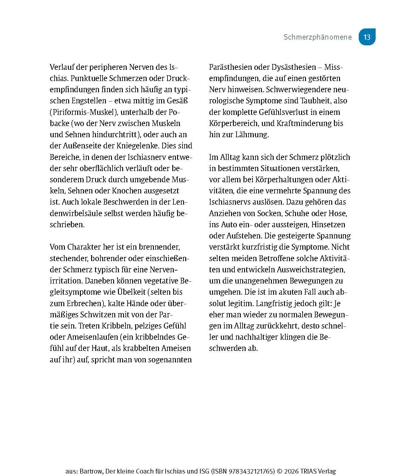 Beispielinhalt (Bild) Der kleine Coach für Ischias und ISG
