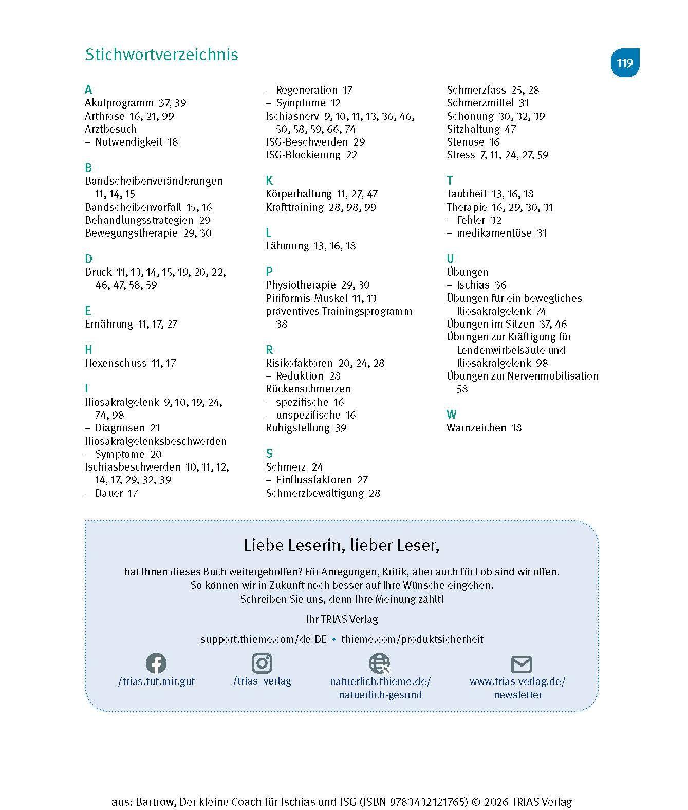 Beispielinhalt (Bild) Der kleine Coach für Ischias und ISG