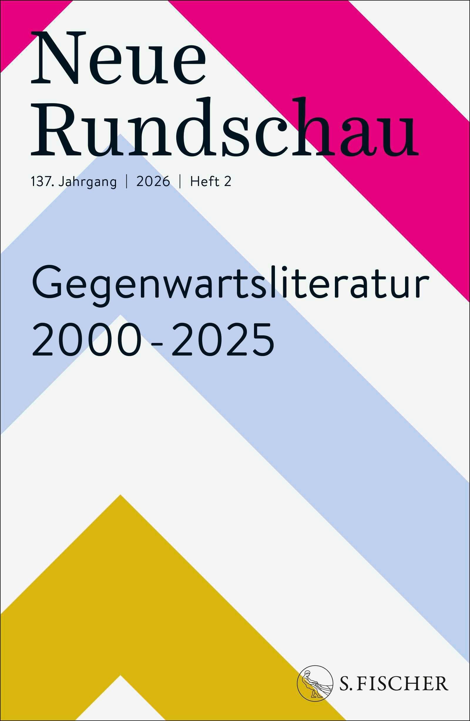 Vorderes Coverbild Neue Rundschau 2026/2