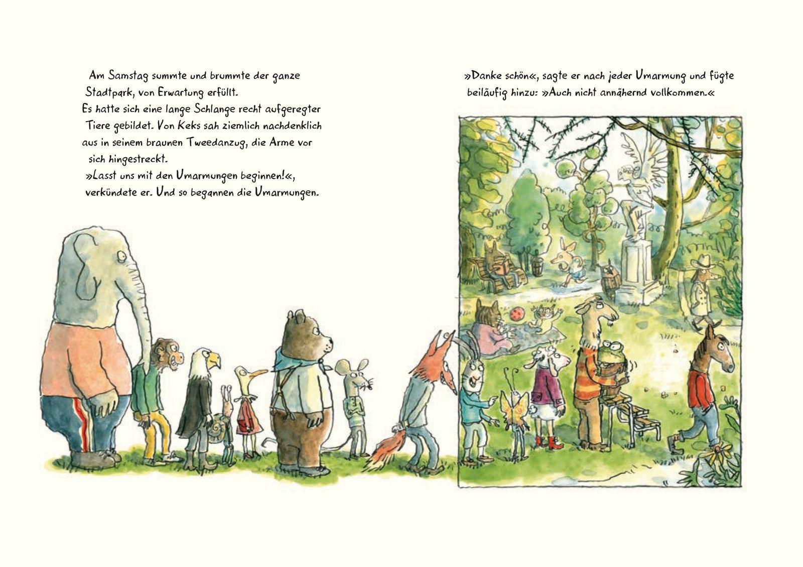 Beispielinhalt (Bild) Konrad Kröterich und die Suche nach der allerschönsten Umarmung