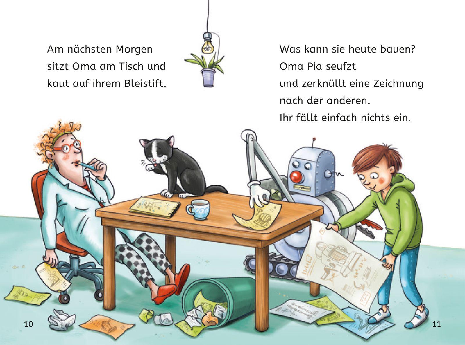 Beispielinhalt (Bild) Leseprofis - Die total verrückte Schrumpf-Maschine, 1. Klasse