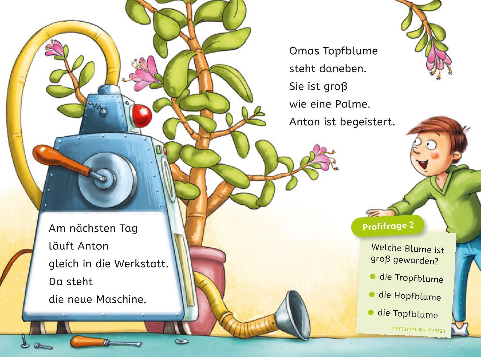 Beispielinhalt (Bild) Leseprofis - Die total verrückte Schrumpf-Maschine, 1. Klasse